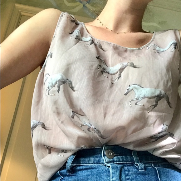 La La Land Sheer Lilac Top - Picture 3 of 6